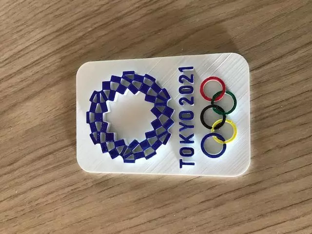 BLASON JEUX OLYMPIQUES TOKYO 2021 3D print model
