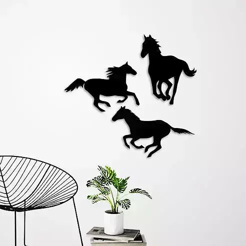 RUNNING HORSES WALL DECORATION