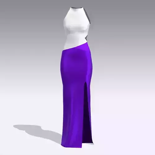 DRESS DRESS PURPLE SATIN