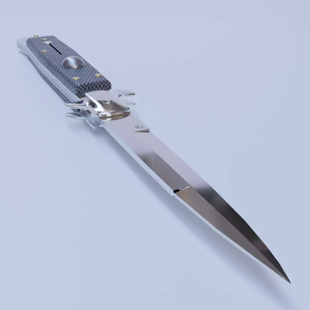 Foldable Knife for Blender 3D model_0