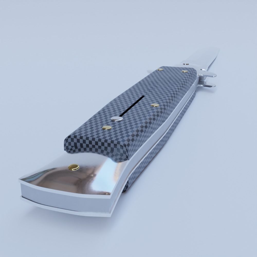 Foldable Knife for Blender 3D model_5