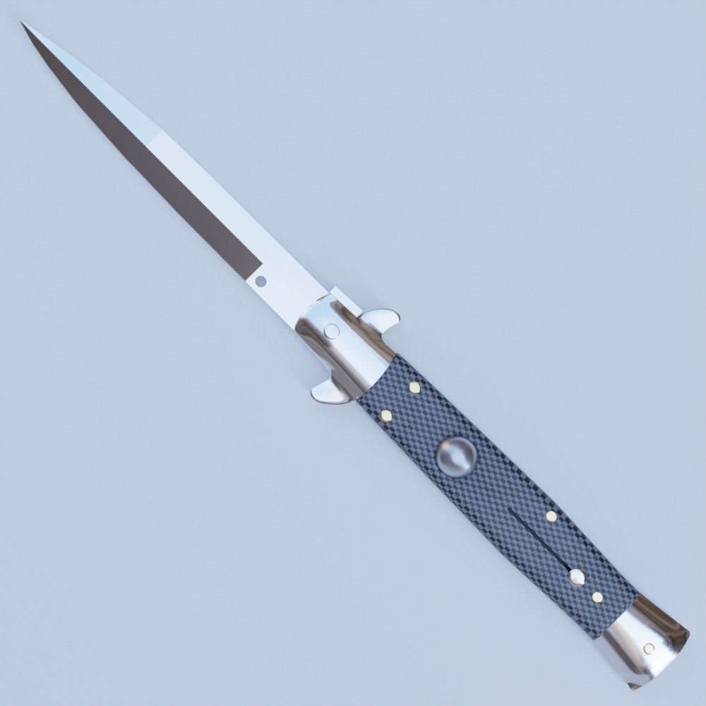 Foldable Knife for Blender 3D model_4