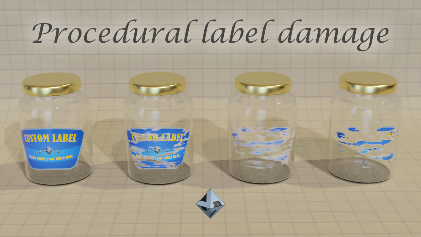 Jar with fabric 3D model_2