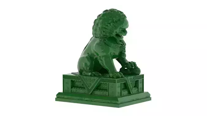  Chinese Lion Statue 3D Print