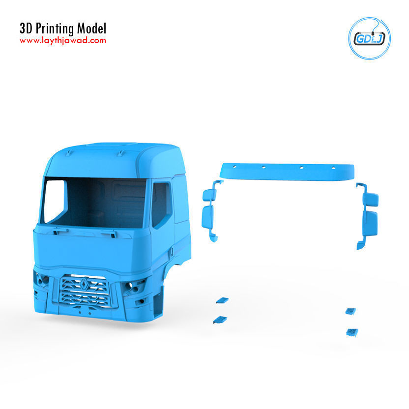 Renault Truck C 3D print model_5