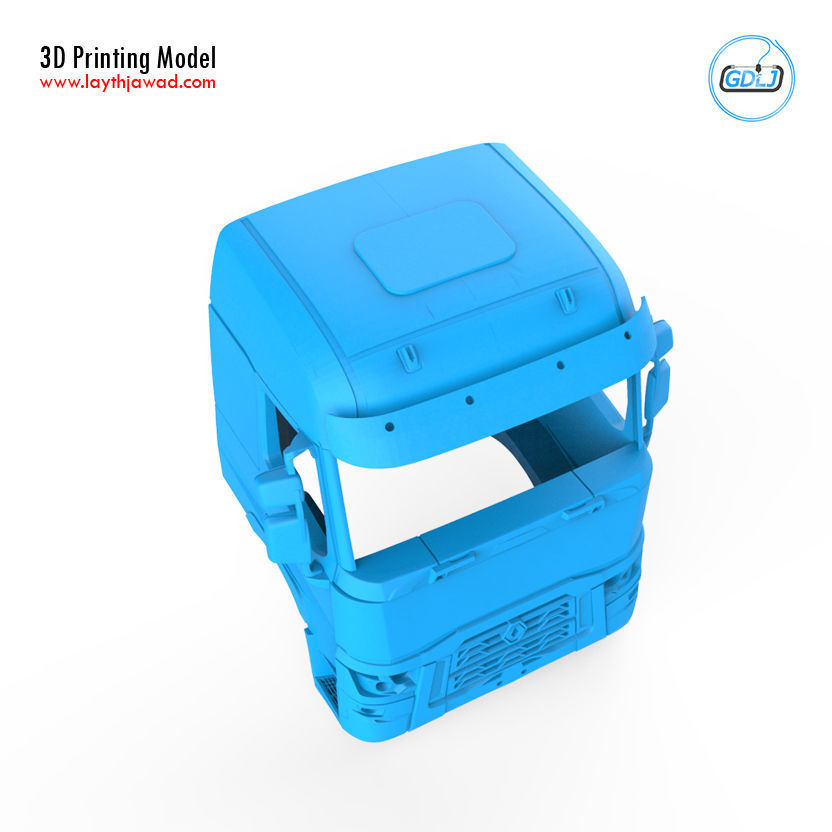 Renault Truck C 3D print model_4