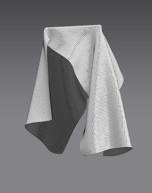 Cloth FBX 667 Low-poly 3D model_1