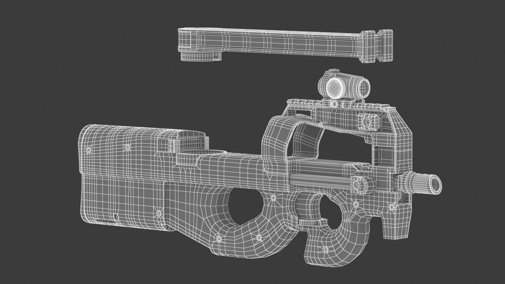 FN P90 3D model_19