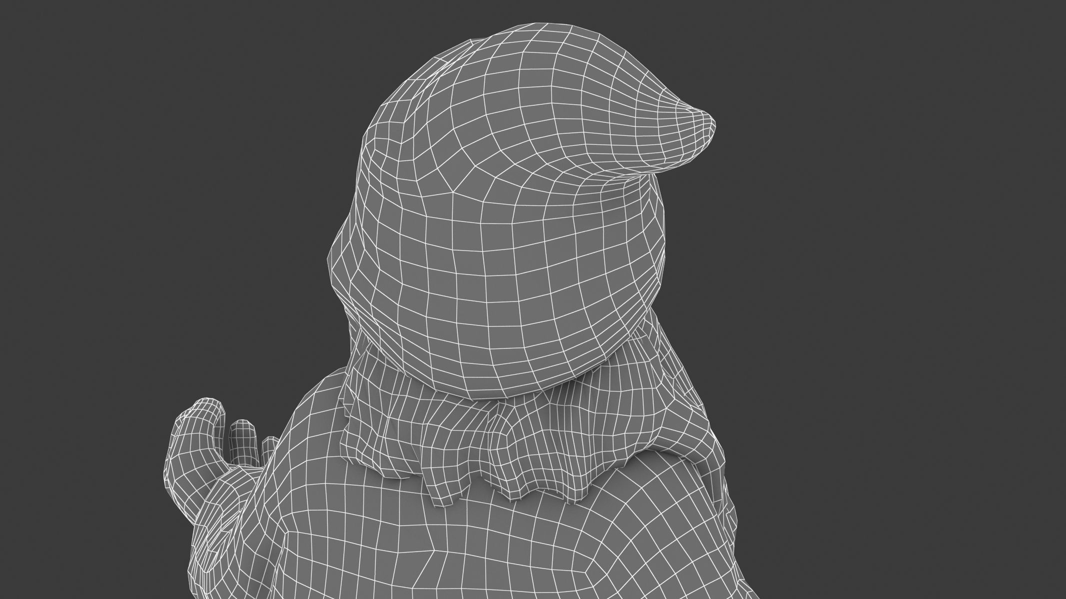 Gnome Statue 01 3D model_17