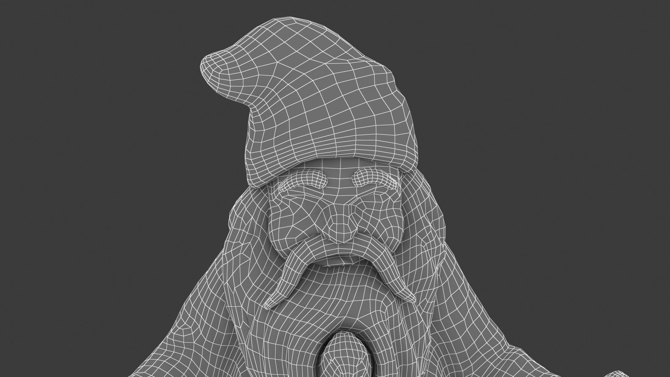 Gnome Statue 01 3D model_15