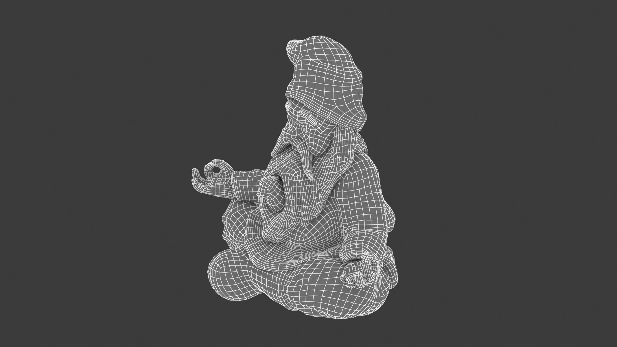 Gnome Statue 01 3D model_14