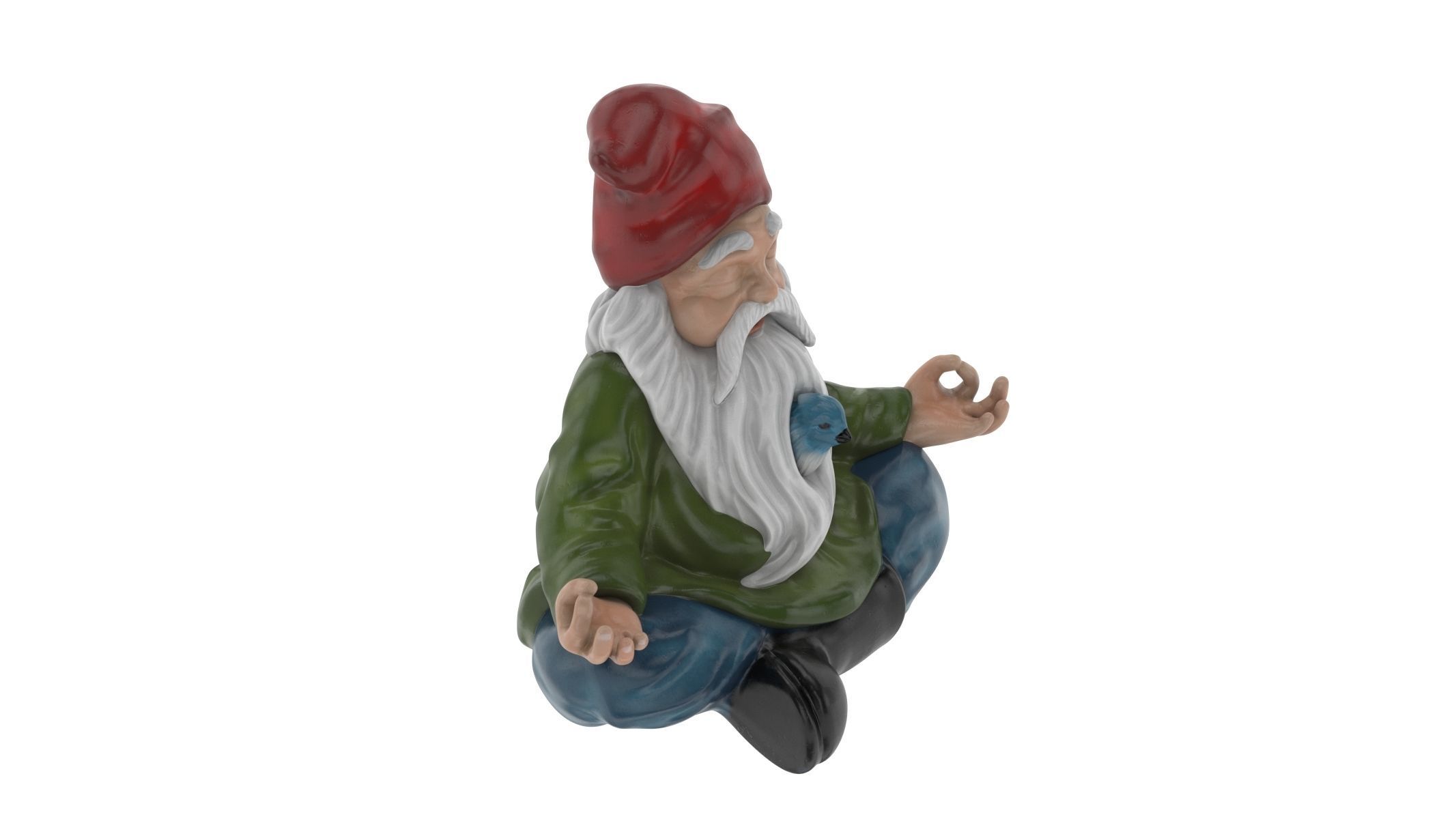Gnome Statue 01 3D model_1