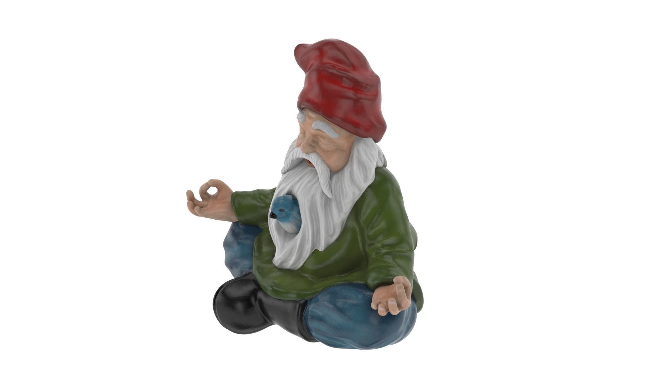 Gnome Statue 01 3D model_4