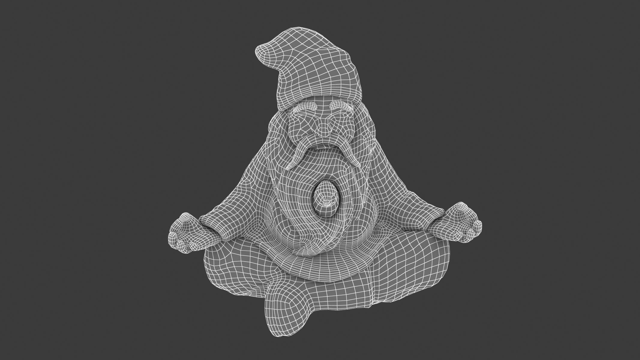 Gnome Statue 01 3D model_10