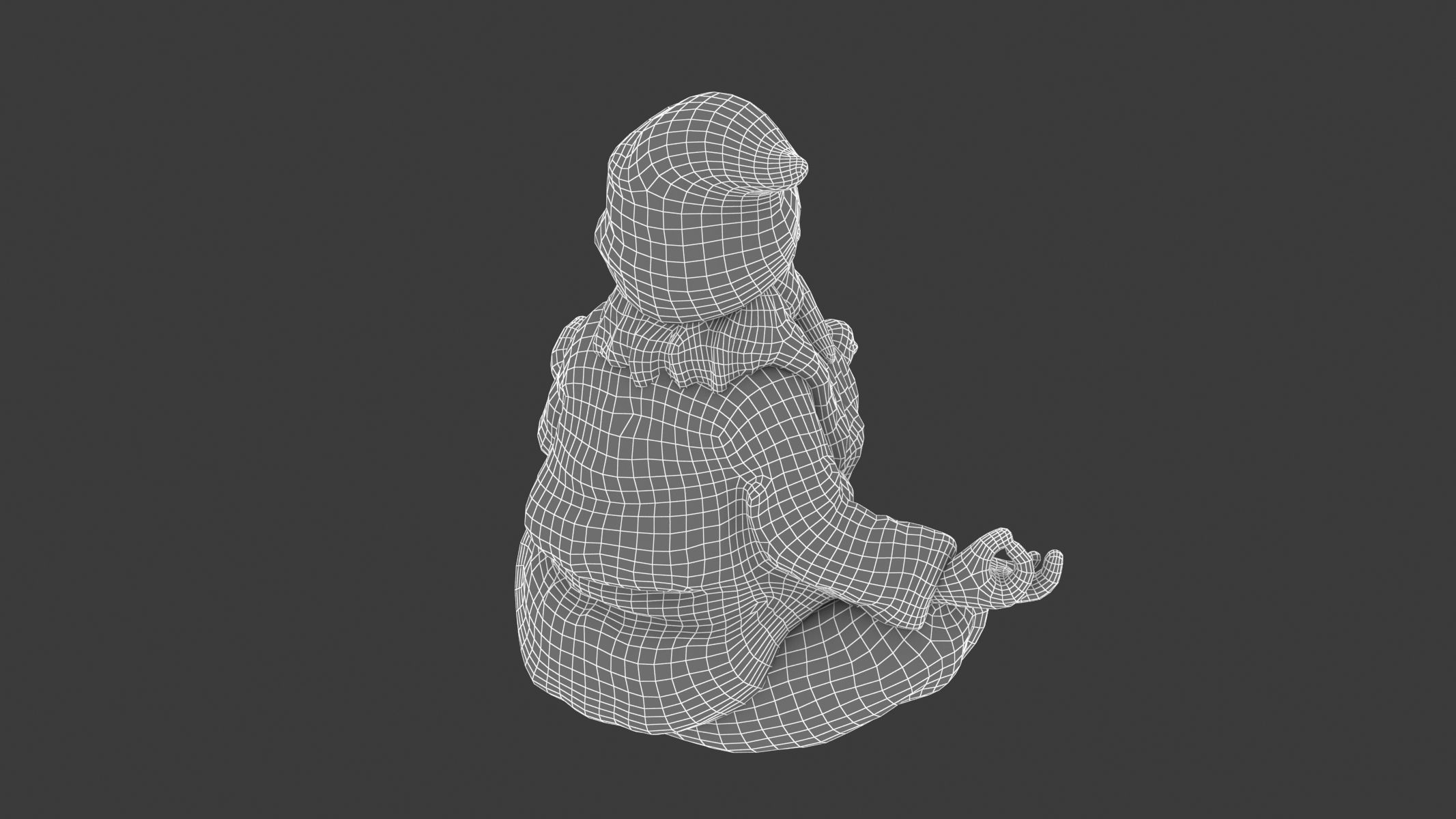 Gnome Statue 01 3D model_12