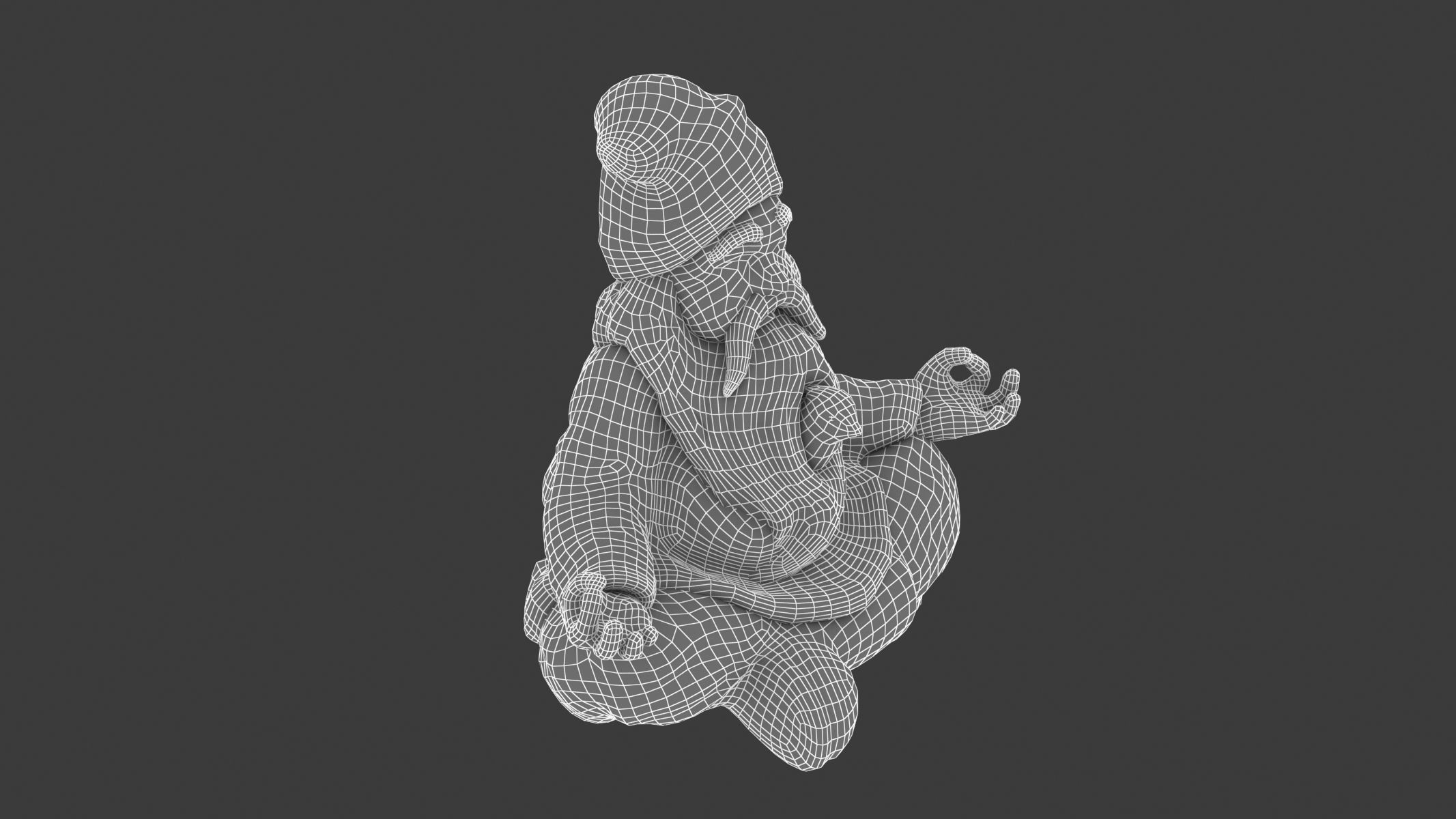 Gnome Statue 01 3D model_11