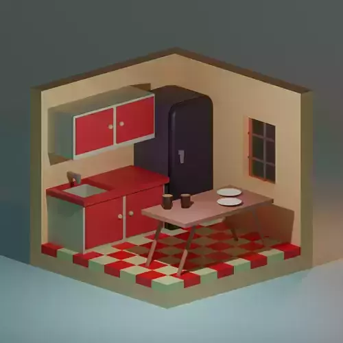 Isometric Kitchen