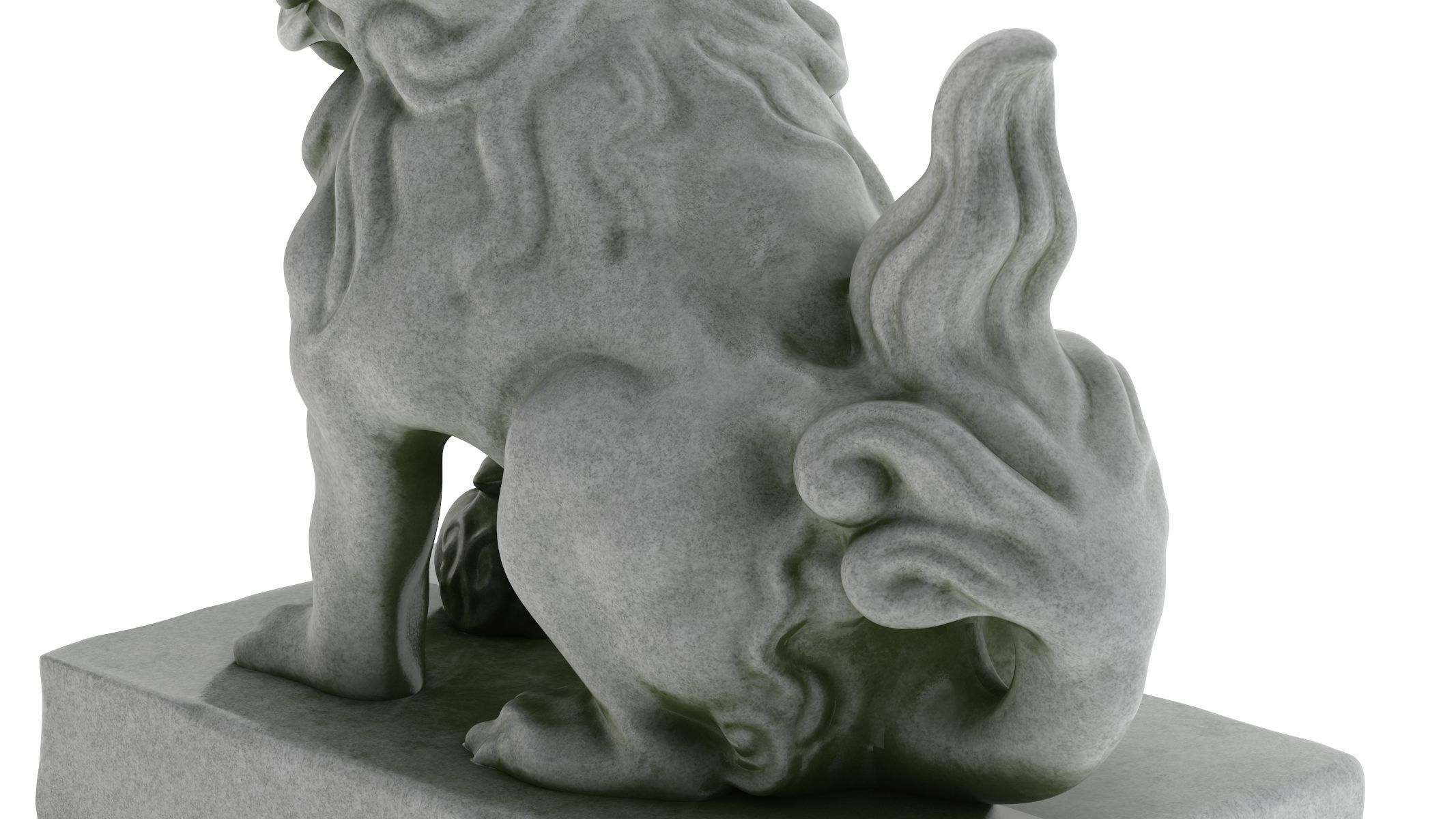 Komainu Statue  Low-poly 3D model_8