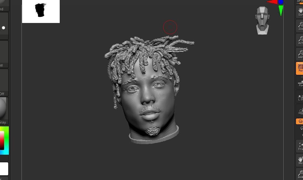 Juice Wrld Bust Sculpture 3D print model_2