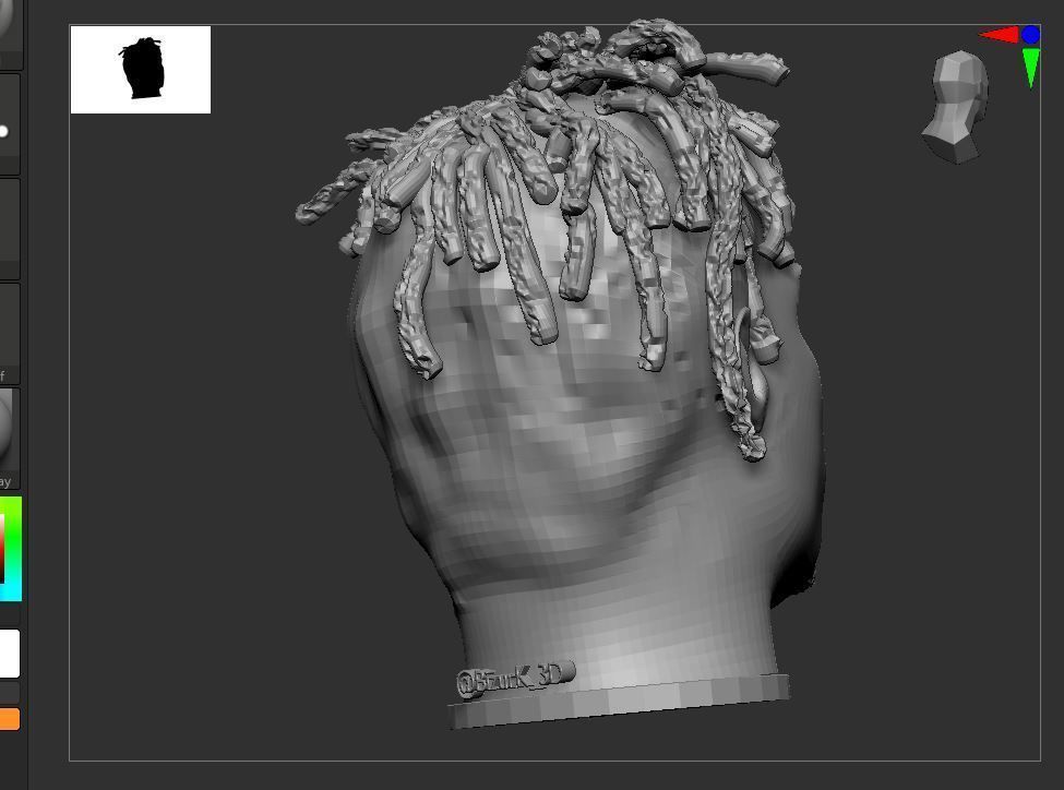 Juice Wrld Bust Sculpture 3D print model_3