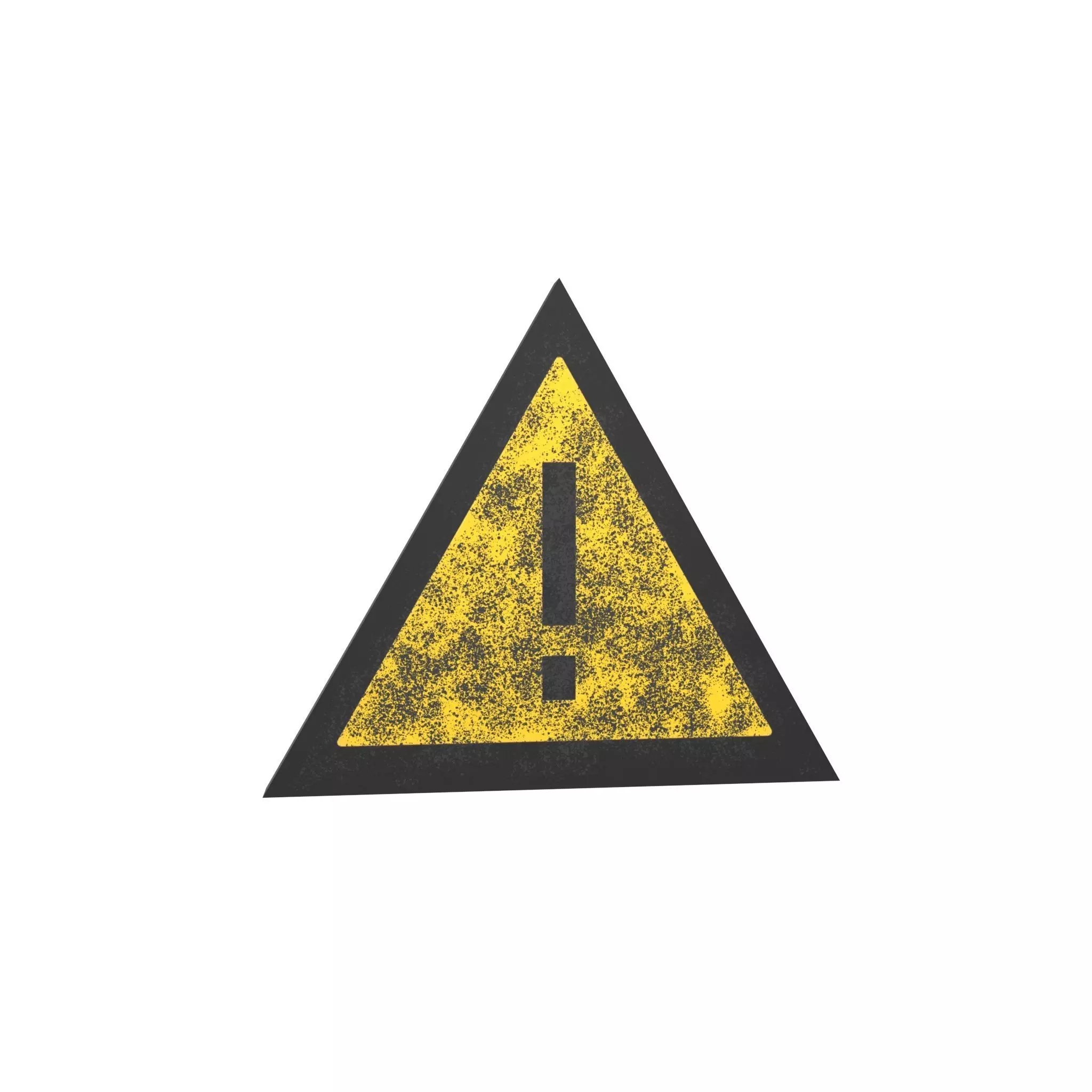 Danger Sign v1 002 Low-poly 3D model_0