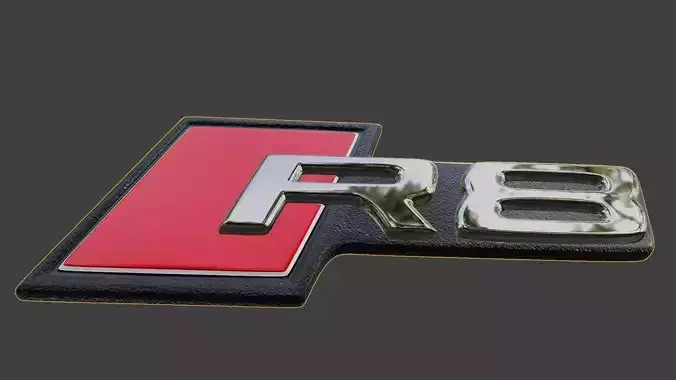 Audi Logo R8 for    sport Car frontal