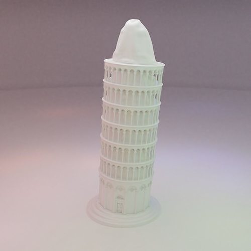 Leaning Tower of Pisa 3D print model