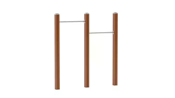 Lappset Chinning Bars For 2 3D model