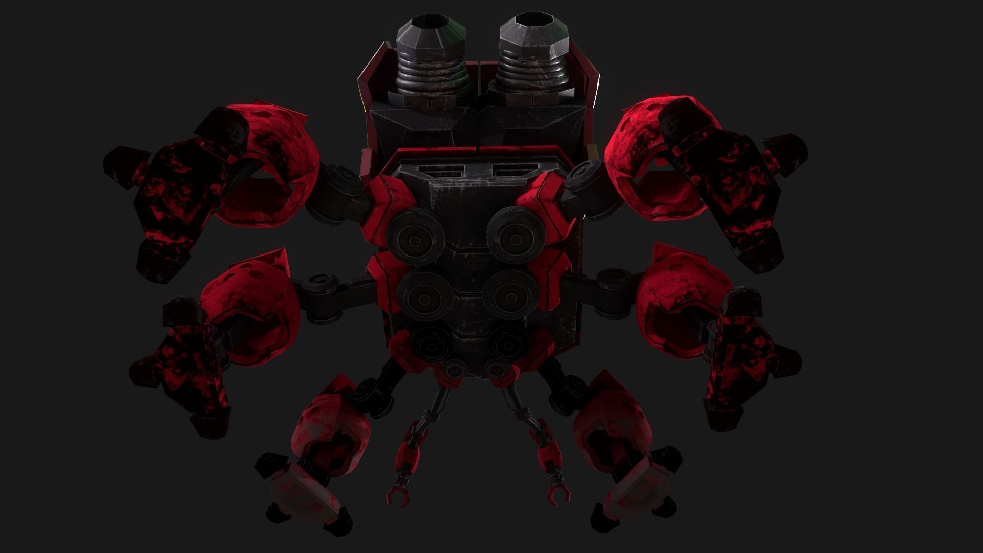 War robot 3D model_8