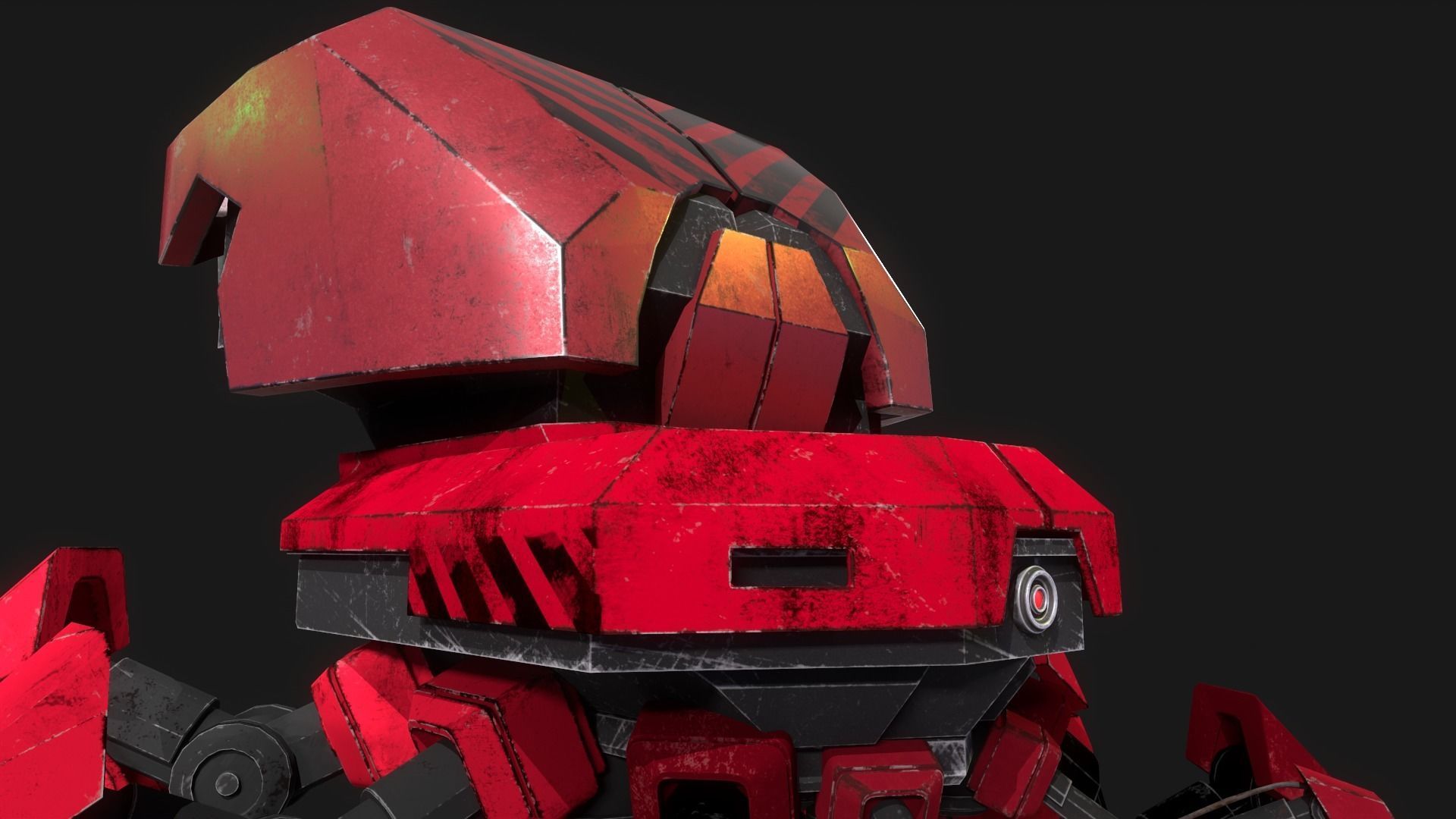 War robot 3D model_6