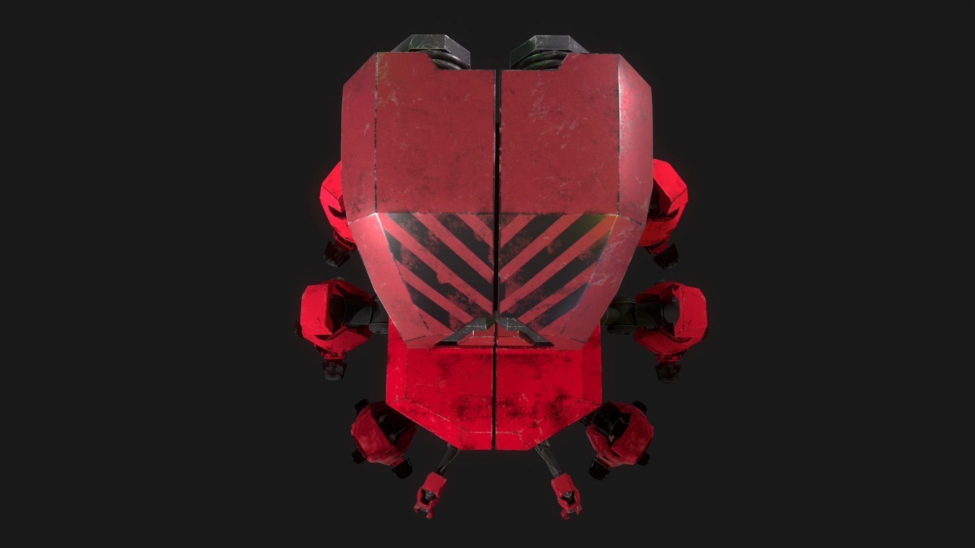 War robot 3D model_9
