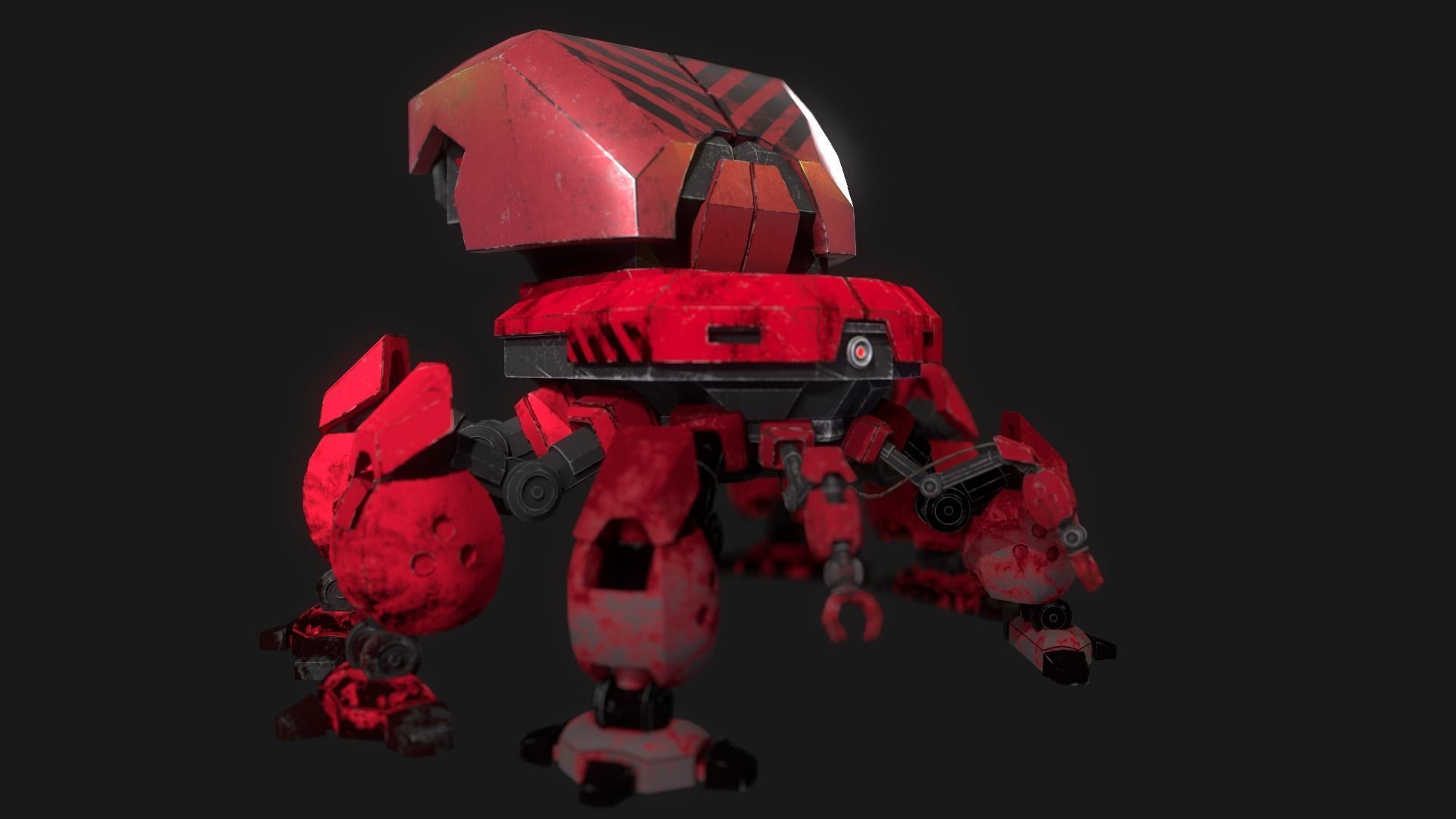 War robot 3D model_3