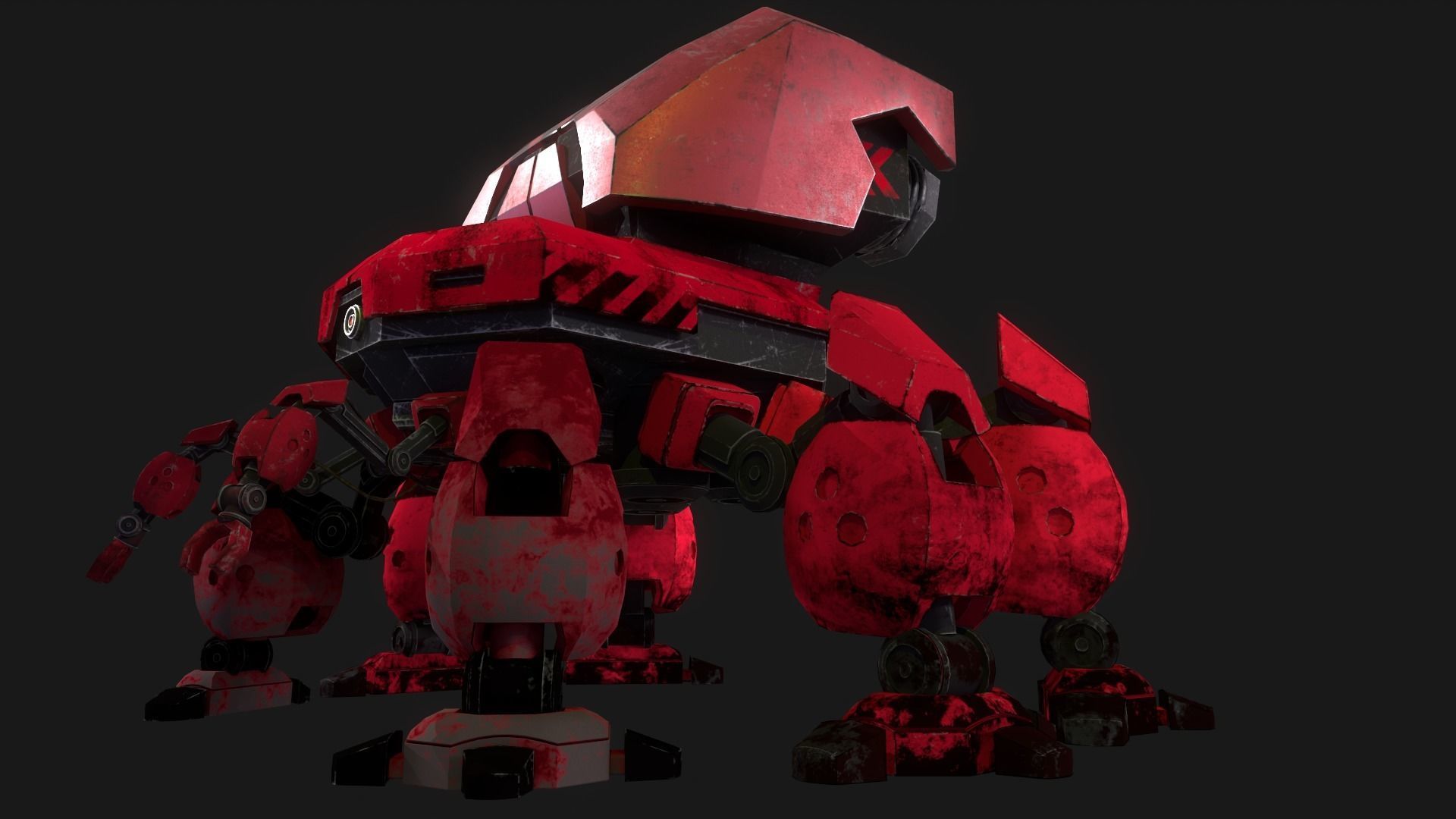War robot 3D model_5