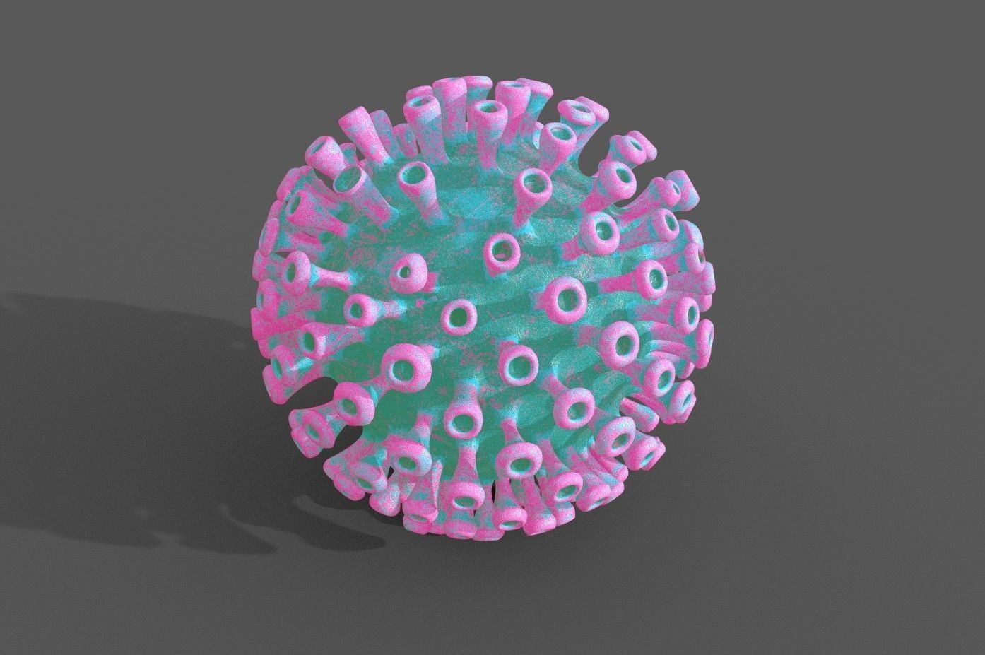 Corona Covid 19 model Low-poly 3D model_10