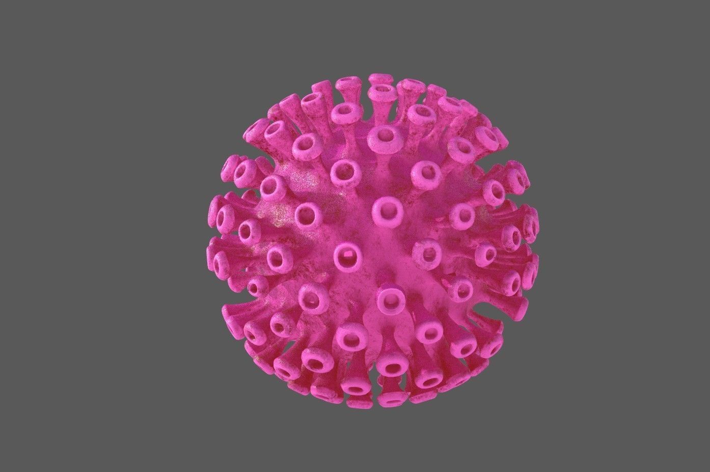 Corona Covid 19 model Low-poly 3D model_15