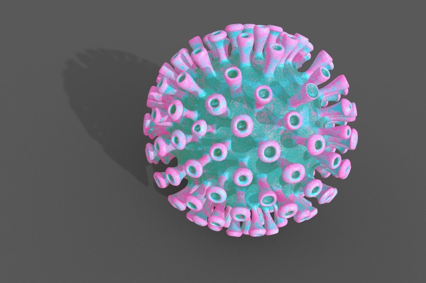 Corona Covid 19 model Low-poly 3D model_9