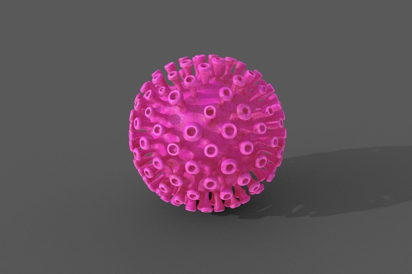 Corona Covid 19 model Low-poly 3D model_18