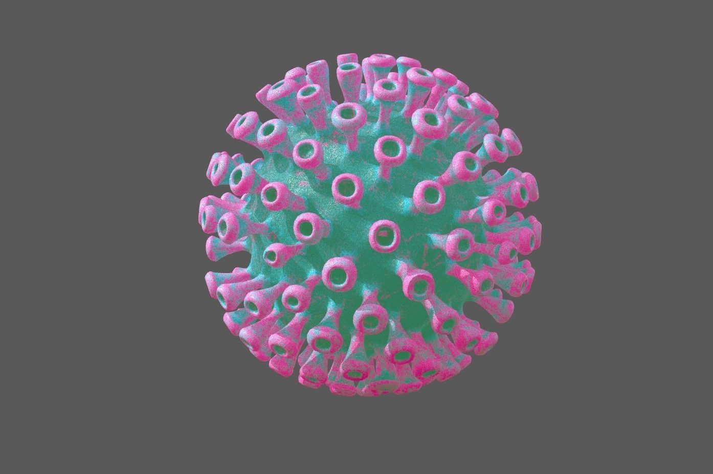 Corona Covid 19 model Low-poly 3D model_8