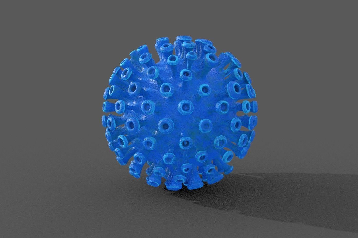 Corona Covid 19 model Low-poly 3D model_6