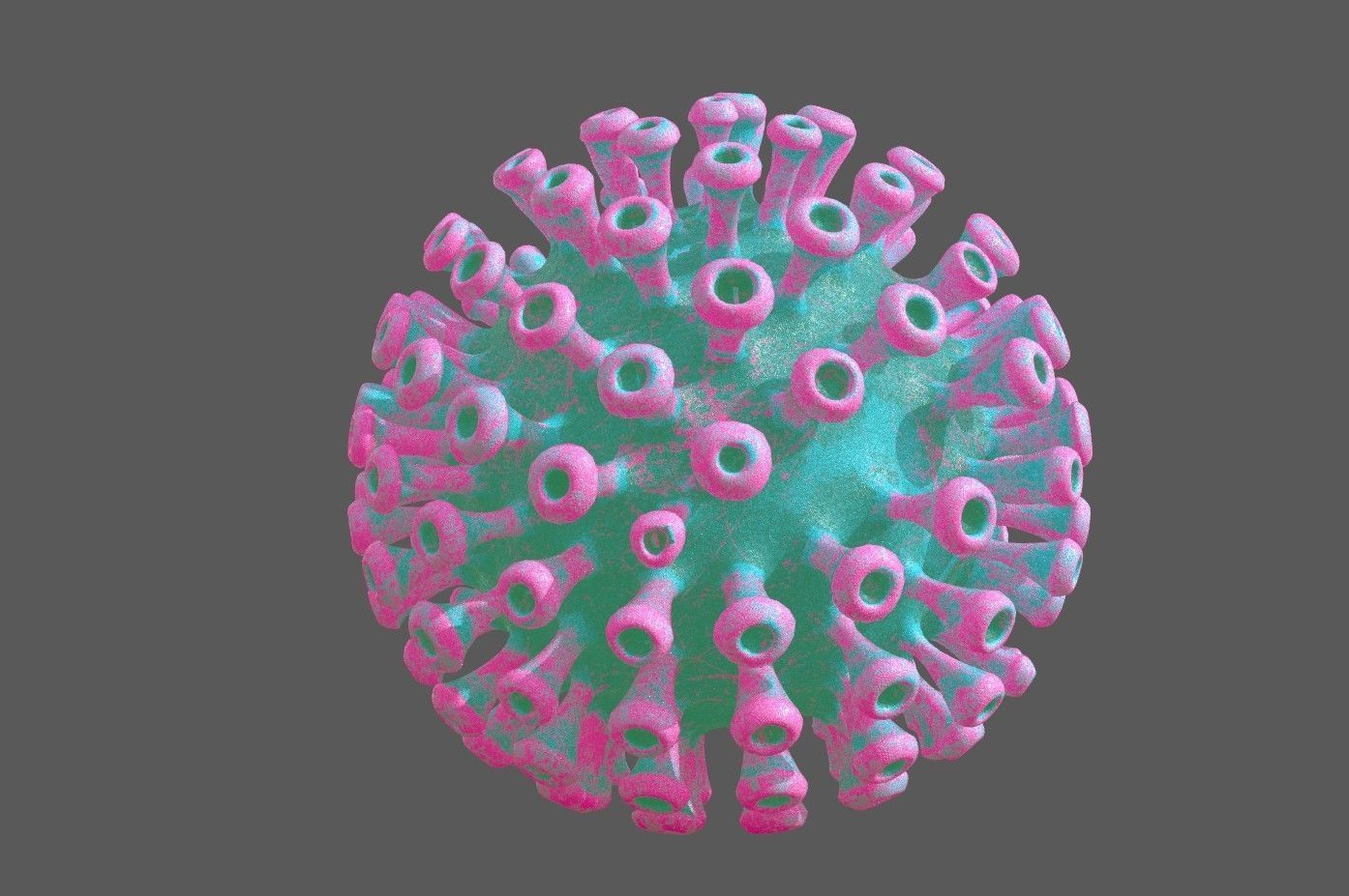 Corona Covid 19 model Low-poly 3D model_12