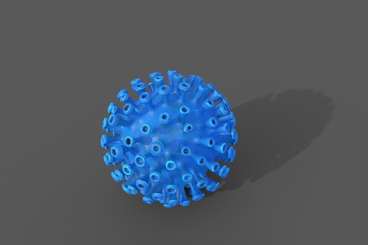 Corona Covid 19 model Low-poly 3D model_2