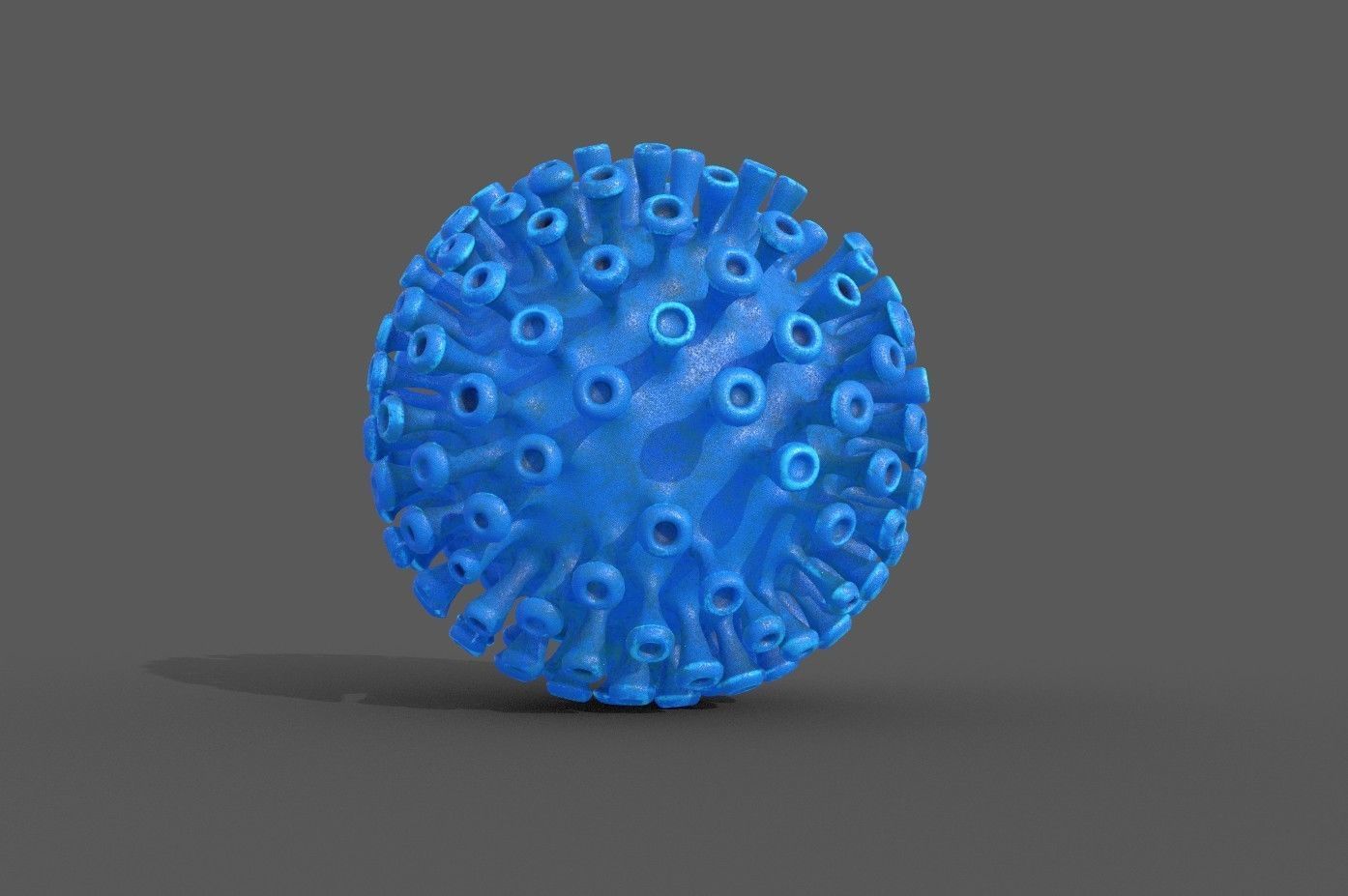 Corona Covid 19 model Low-poly 3D model_4