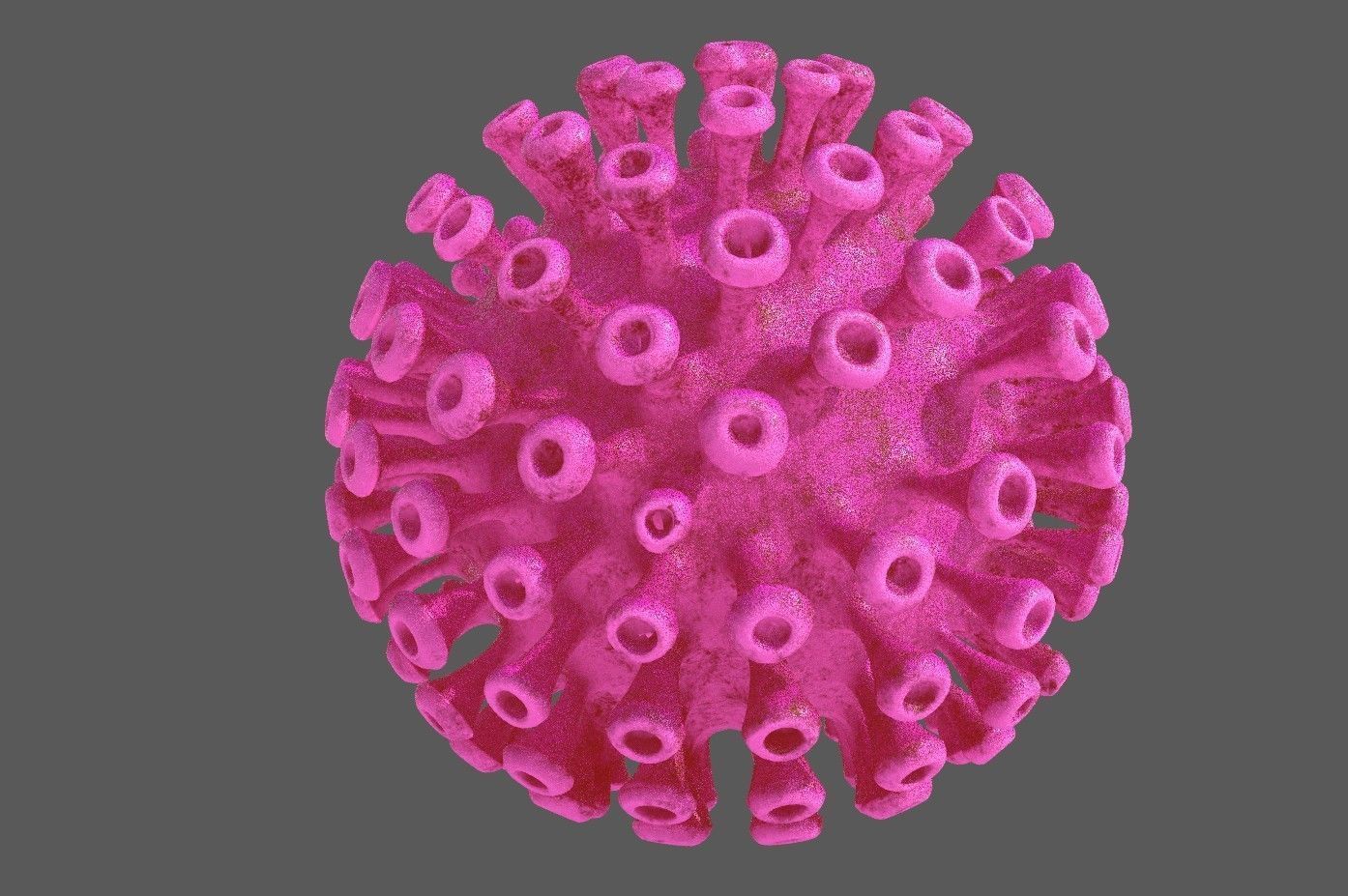 Corona Covid 19 model Low-poly 3D model_13