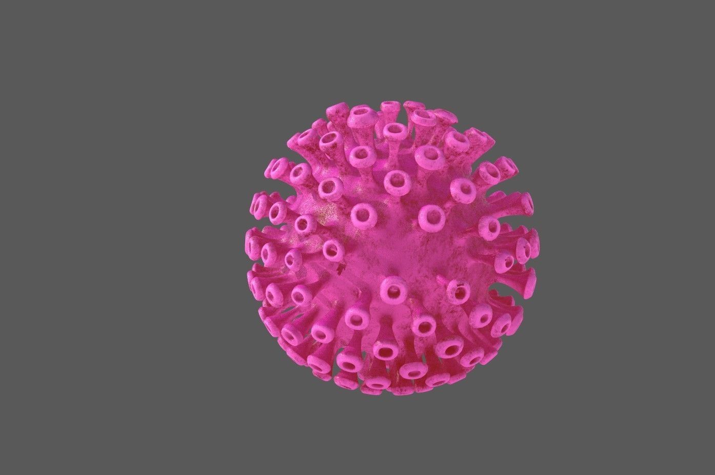 Corona Covid 19 model Low-poly 3D model_16