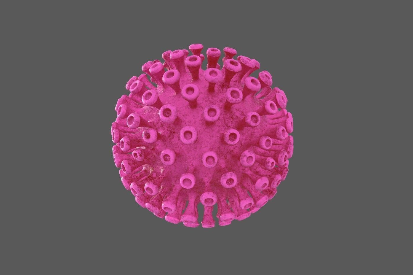 Corona Covid 19 model Low-poly 3D model_17