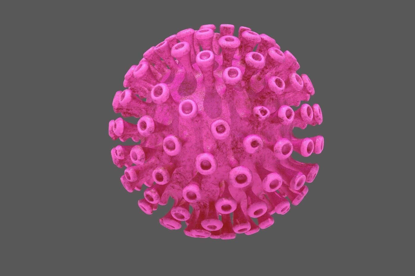 Corona Covid 19 model Low-poly 3D model_14