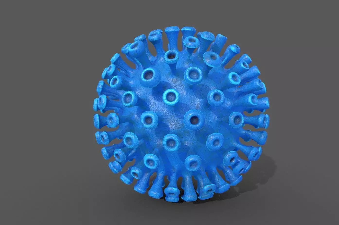 Corona Covid 19 model Low-poly 3D model_0