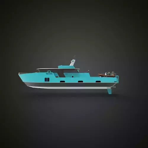 Rescue boat tosca 3D model