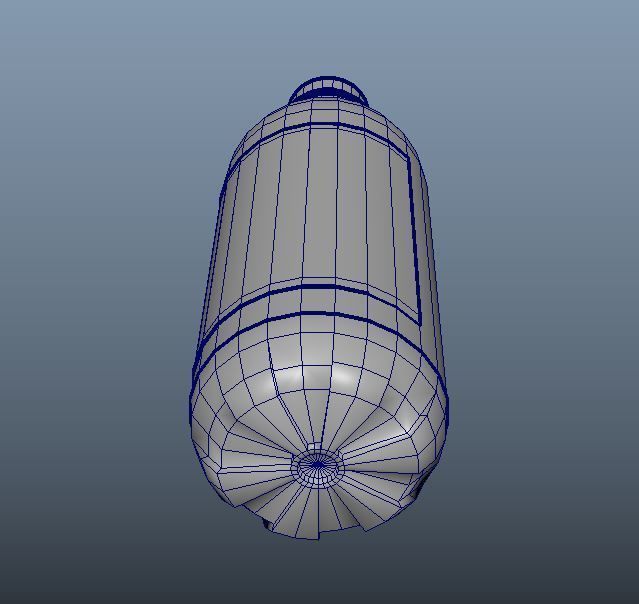 Water Bottle with fine word art ready to use Low-poly 3D model_11