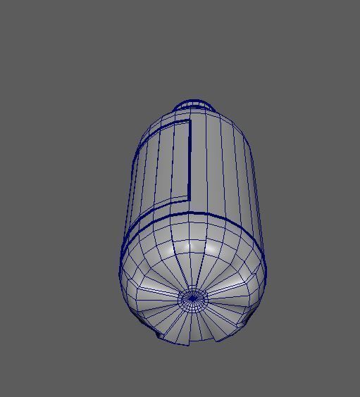 Water Bottle with fine word art ready to use Low-poly 3D model_13